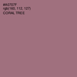 #A0707F - Coral Tree Color Image