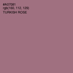 #A07081 - Turkish Rose Color Image