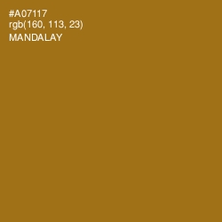 #A07117 - Mandalay Color Image