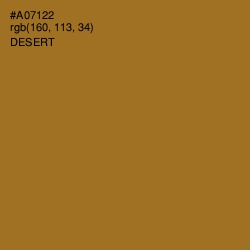 #A07122 - Desert Color Image