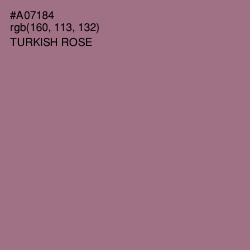 #A07184 - Turkish Rose Color Image