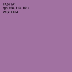 #A071A1 - Wisteria Color Image