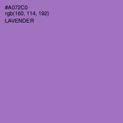 #A072C0 - Lavender Color Image