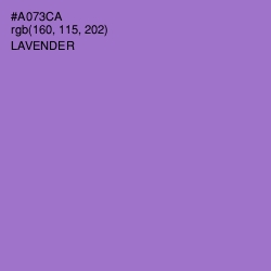#A073CA - Lavender Color Image