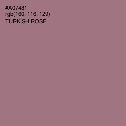 #A07481 - Turkish Rose Color Image