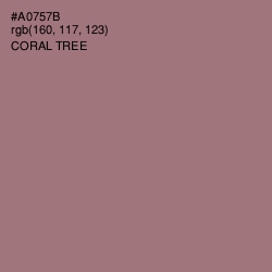 #A0757B - Coral Tree Color Image