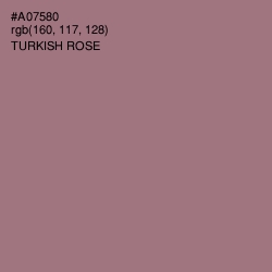 #A07580 - Turkish Rose Color Image