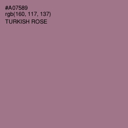 #A07589 - Turkish Rose Color Image