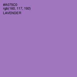 #A075C0 - Lavender Color Image