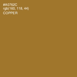 #A0762C - Copper Color Image