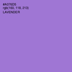 #A076D5 - Lavender Color Image
