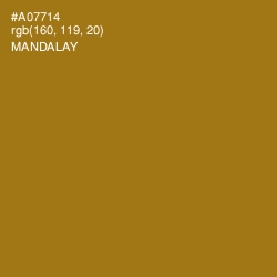 #A07714 - Mandalay Color Image