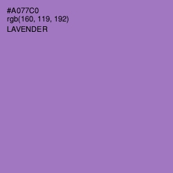 #A077C0 - Lavender Color Image