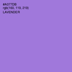 #A077DB - Lavender Color Image