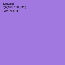 #A078DF - Lavender Color Image