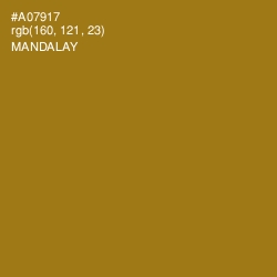 #A07917 - Mandalay Color Image