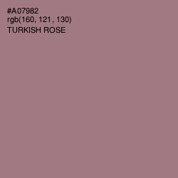 #A07982 - Turkish Rose Color Image