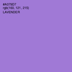 #A079D7 - Lavender Color Image