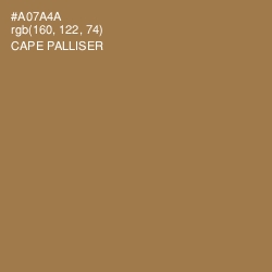 #A07A4A - Cape Palliser Color Image