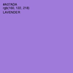 #A07ADA - Lavender Color Image