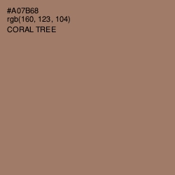 #A07B68 - Coral Tree Color Image
