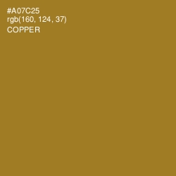 #A07C25 - Copper Color Image