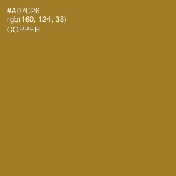 #A07C26 - Copper Color Image