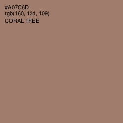 #A07C6D - Coral Tree Color Image