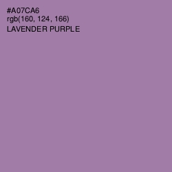 #A07CA6 - Lavender Purple Color Image