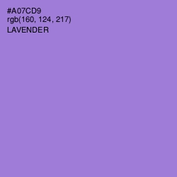 #A07CD9 - Lavender Color Image