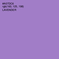 #A07DC6 - Lavender Color Image