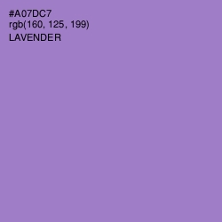 #A07DC7 - Lavender Color Image