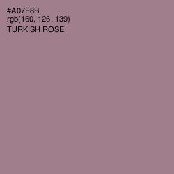 #A07E8B - Turkish Rose Color Image