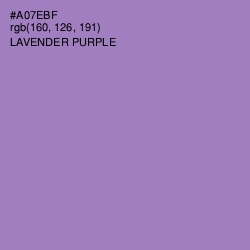 #A07EBF - Lavender Purple Color Image