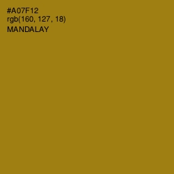 #A07F12 - Mandalay Color Image