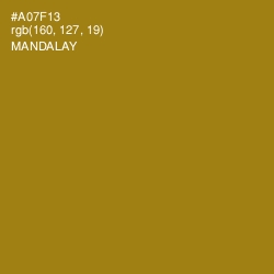#A07F13 - Mandalay Color Image