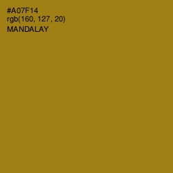 #A07F14 - Mandalay Color Image