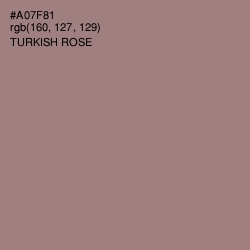 #A07F81 - Turkish Rose Color Image