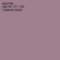#A07F8E - Turkish Rose Color Image