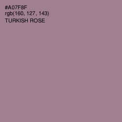 #A07F8F - Turkish Rose Color Image