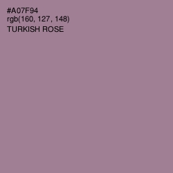 #A07F94 - Turkish Rose Color Image