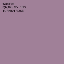 #A07F98 - Turkish Rose Color Image