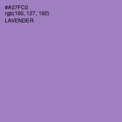 #A07FC0 - Lavender Color Image