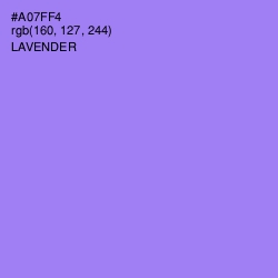 #A07FF4 - Lavender Color Image