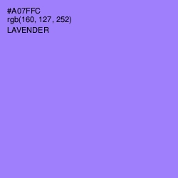 #A07FFC - Lavender Color Image