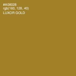 #A08028 - Luxor Gold Color Image