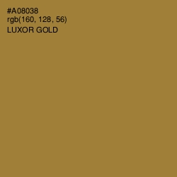 #A08038 - Luxor Gold Color Image