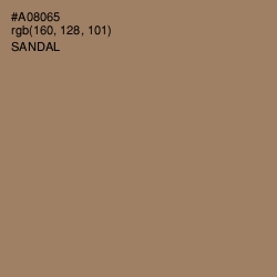 #A08065 - Sandal Color Image
