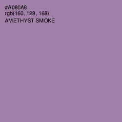 #A080A8 - Amethyst Smoke Color Image