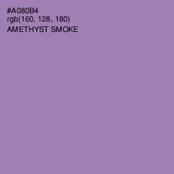 #A080B4 - Amethyst Smoke Color Image